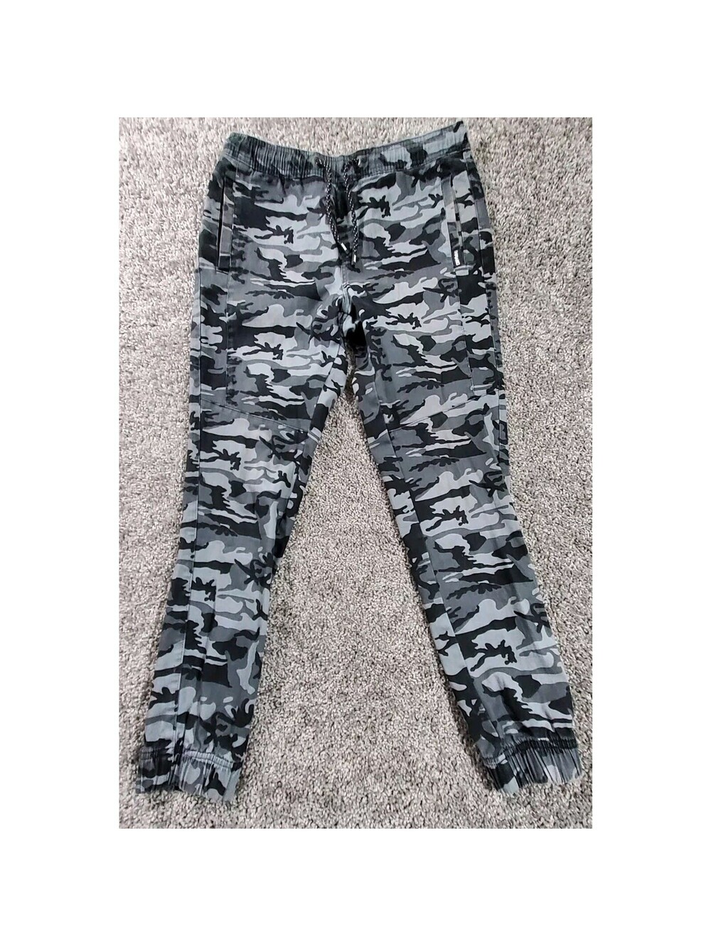 Tony Hawk Camo Black Grey Jogger Pants Size Small Men’s